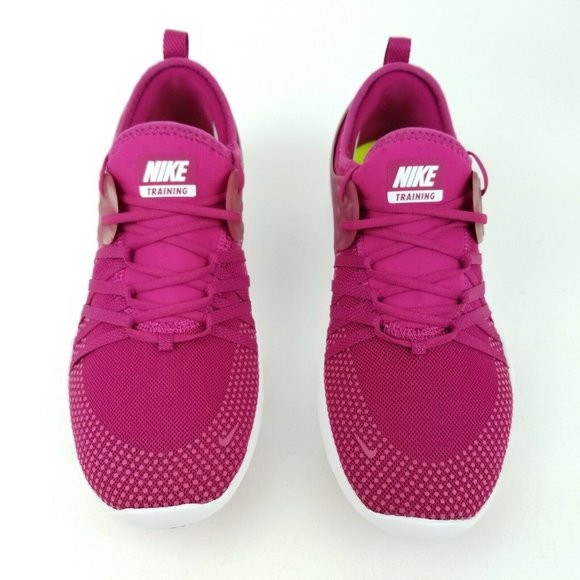 Nike Free Tr 7 Women's Running Shoes Fuchsia Pink White 904651-601 Sizes 7-9 - Picture 3 of 8